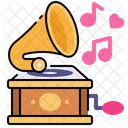 Cartoon Gramophone Icon