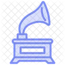Gramophone Duotone Line Icon Icon