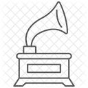 Gramophone Thinline Icon Icon