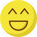 Gran Sonrisa Risa Emoticones Icon