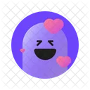 Gran Sonrisa Con Corazon Emoji Emoticono Icono