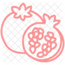 Granatapfel Obst Fruchte Symbol