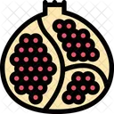 Granatapfel Gemuse Obst Symbol