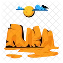 Desert Canyon Grand Canyon Desert Mountains Icon