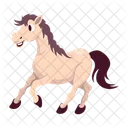 Yegua Caricatura De Caballo Pegatinas De Caballos Icono