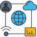 Big Data Analisis De Datos Big Data Icono