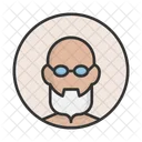 Grandfather Beard Hipster Icon