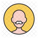 Grandfather Beard Mustache Icon