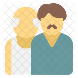 Grandfather and father  Icon