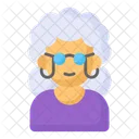Grandma Old Woman Icon