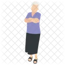 Old Woman Grandmother Icon