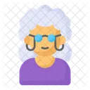 Grandma Old Woman Icon