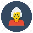 Senior Citizen Old Woman Grandma Icon