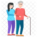 Grandmother Care Senior Citizen Grandmother Love Icon