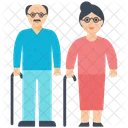 Parents Old Couple Icon