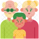 Grandparents Grandson Family Icon