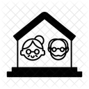 Grandparents At Home Grandparents Family Icon