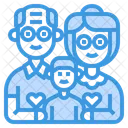Grandparents Couple Boy Icon