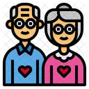 Grandparents Old Couple Couple Icon