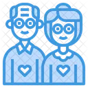 Grandparents Old Couple Couple Icon