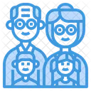 Grandparents Kids Children Icon