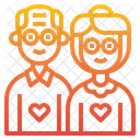 Grandparents Old Couple Couple Icon