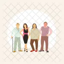 Grandparents Grandfather Love Icon