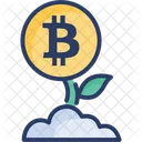 Bitcoin Granja Cuadrafonico Icono