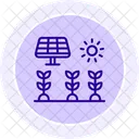 Granja de energía solar  Icono