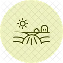 Granja De Suelo Desnudo Suelo Desnudo Icono