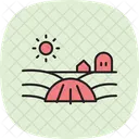 Granja De Suelo Desnudo Suelo Desnudo Icono