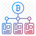 Blockchain Mineria Mineria De Bitcoins Icono