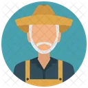 Granjero Hombre Avatar Icono