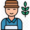 Agricultor Agricultura Granja Icono
