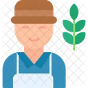 Agricultor Agricultura Granja Icono