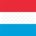 Grao Ducado Do Luxemburgo Bandeira Pais Ícone