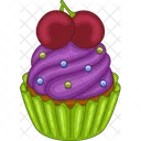 Grape cupcakes  Icon