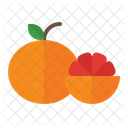 Grapefruit Orange Organic Icon