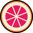 Grapefruit Cut  Icon