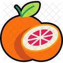 Grapefruit With Half Cut Grapefruit Fruit Icon