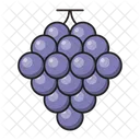 Grapes Fruit Eat Icon