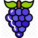 Grapes Food Eating Icon