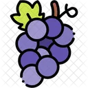 Grapes Fruit Healthy Icon