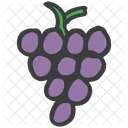 Grapes Fruit Healthy Icon