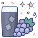 Grapes Juice Chilled Drink Juice Icon