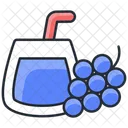 Grapes Juice Juice Drink Icon