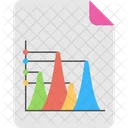 Vertical Pyramid Report Icon