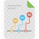 Line Graph Infographic Icon