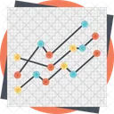 Line Graph Analysis Icon