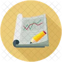 Graph Line Notebook Icon